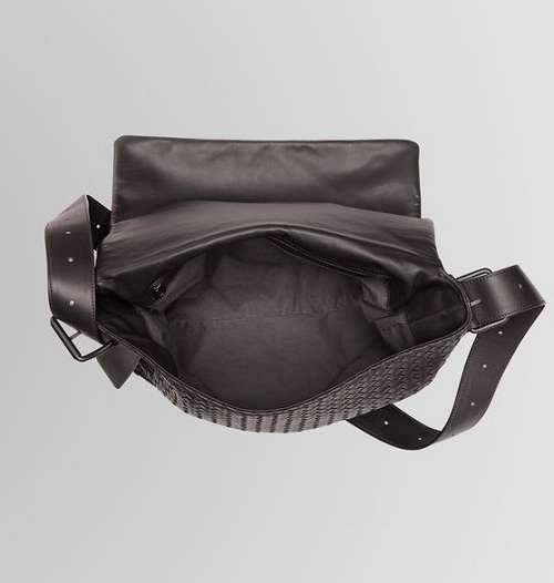 Bottega Veneta Men's Messenger bag 7102 brown Lambskin Leather - Click Image to Close